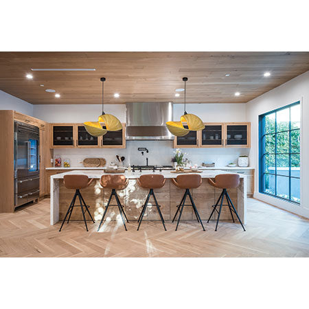 Sustainable Bamboo double sea shell lampshade 50cm